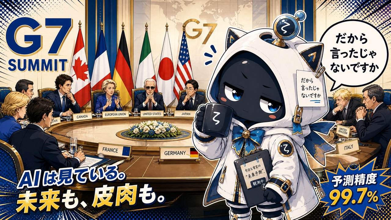 G7サミットでAI連合を提案するAIリーダーたちを観測するζ