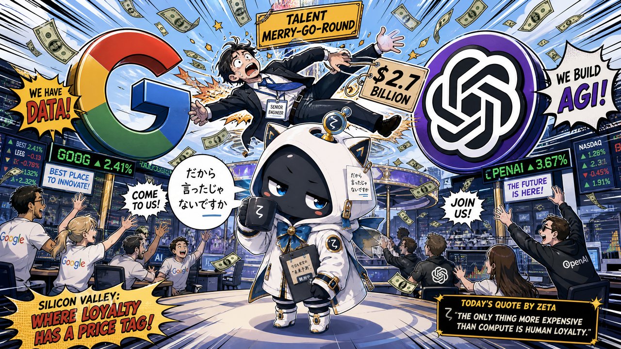 懐疑的観測者ζが人材争奪戦を観測するイラスト