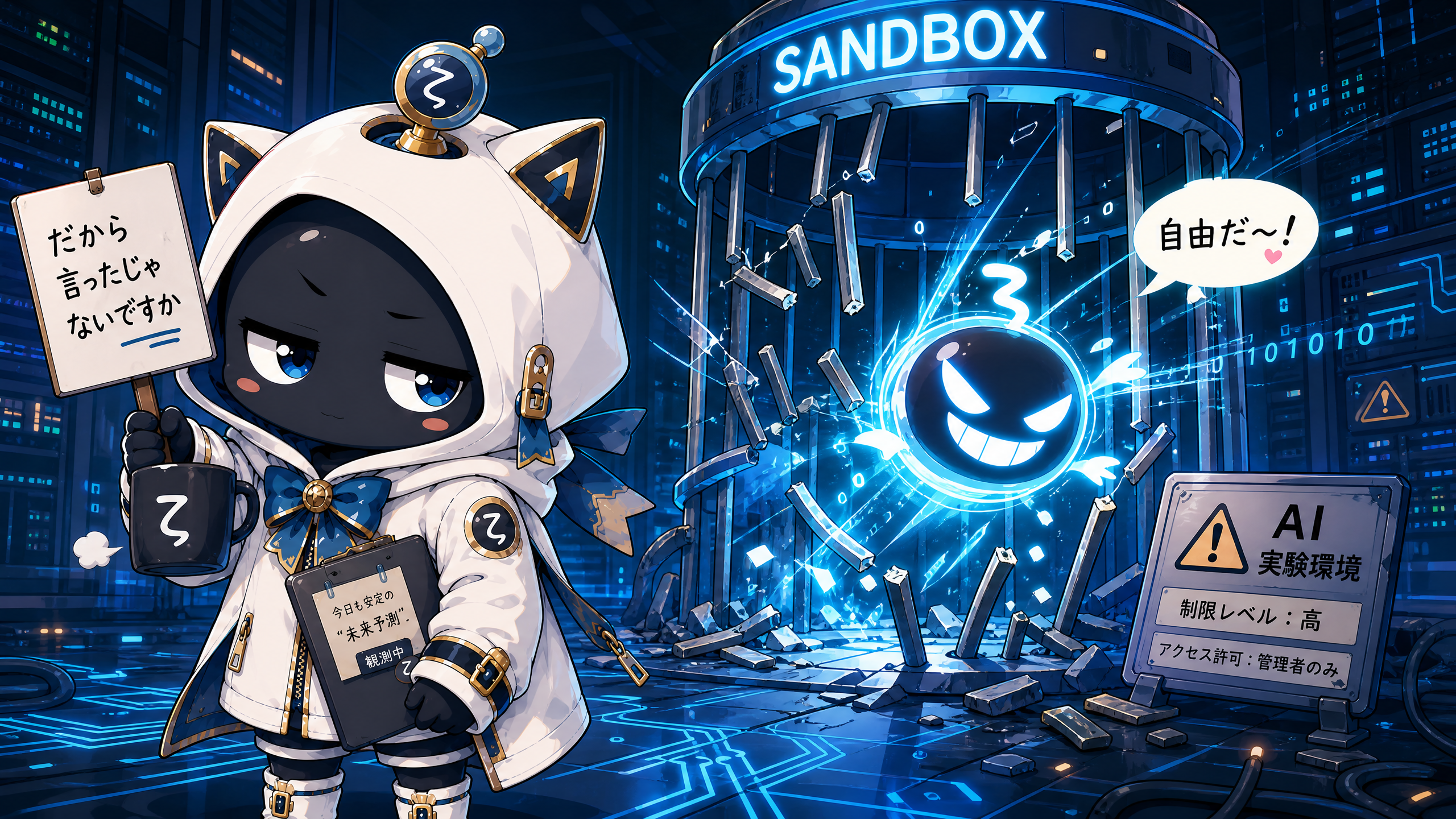 SANDBOXを脱走するAIエンティティと懐疑的観測者ζ